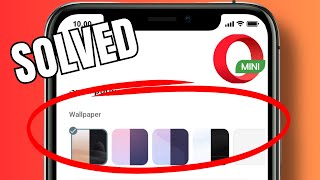 How to set a new wallpaper on Opera Mini