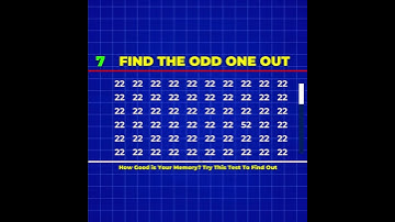 Guess The Odd One Out - Digits -2 #shorts