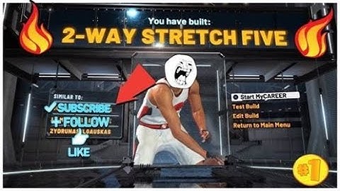 BEST 2-WAY STRETCH FIVE BUILD IN NBA 2K20!!!!!
