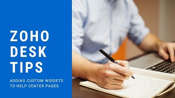 Adding Widgets to Zoho Desk Help Center