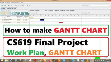 Gantt Chart Video Tutorial - VU Final Project CS619 How to make Gantt Chart or Work Plan