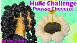 HUILE POUSSE CHEVEUX | TUTORIEL COIFFURE TURBAN