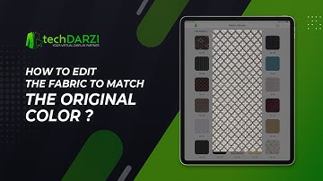 How to edit the fabric to match the original color? | TechDarzi