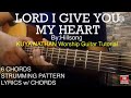 Lord i give you my heart  by hillsong key of g easy worship guitar tutorial