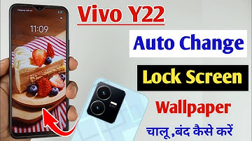 Vivo y22 auto change lock screen wallpaper setting / how to turn off lock screen wallpaper Vivo y22