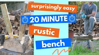 Make a Stool in Just 20 Minutes 🪓 DIY Rustic Bench Stool by Appalachian Wood 339 views 1 year ago 7 minutes, 2 seconds