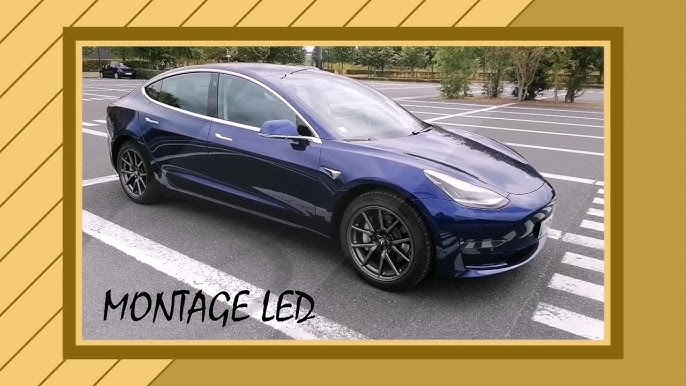 Tesla Model 3 et Model Y : Bande LED d'ambiance pour la console