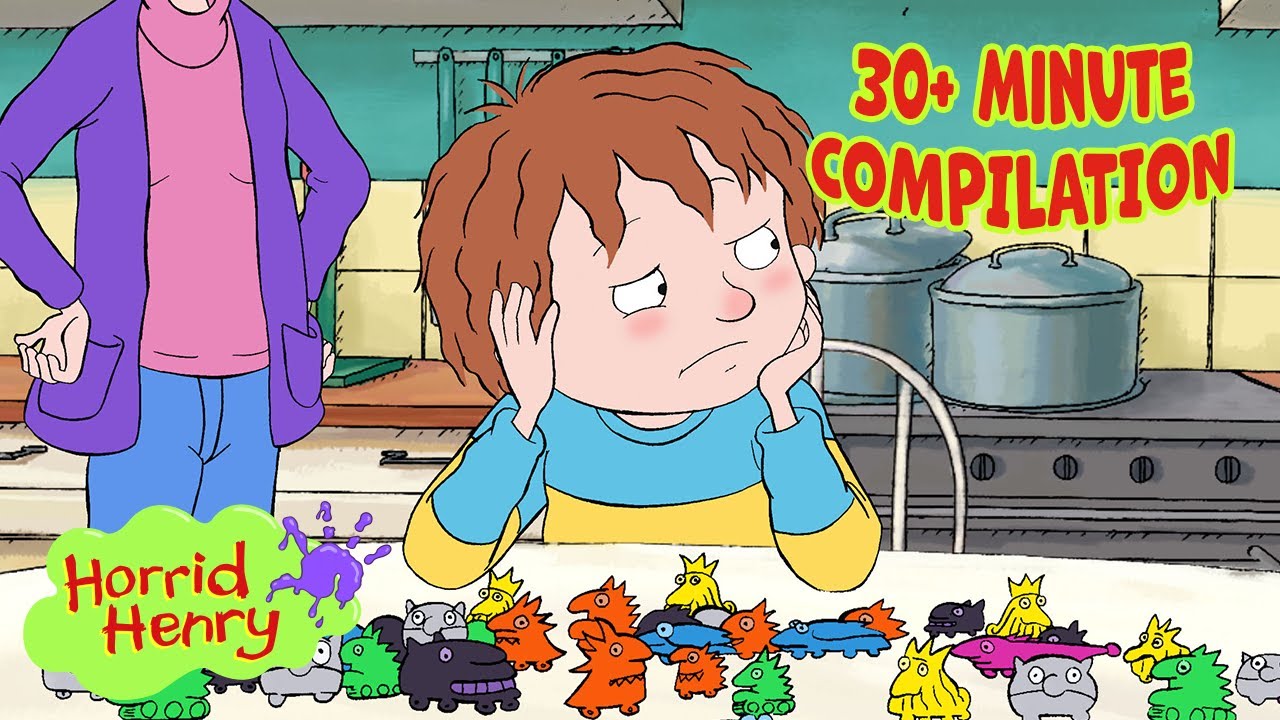 Treasure Hunts, Brain Quizzes and MORE! | Horrid Henry FULL Episode Compilation | 30+ MINS