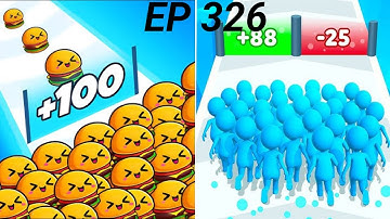 Food Run VS Count master New challenge Gameplay 🍑🍎🍊🍓 iOS Walkthrough Android Max Level 326