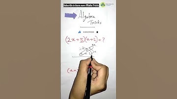 Multiply Algebraic expressions in 2 sec|| Algebra Tricks #mathstricks