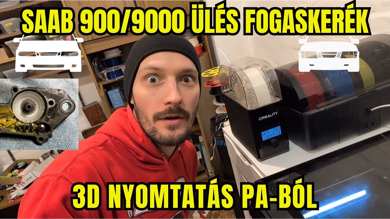 Szenvedj velem! Saab ülés fogaskerék 3D nyomtatás Poliamidból! 