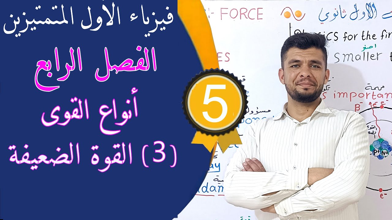 فيزياء الأول المتميزين- الفصل الرابع- القوة -الدرس 5