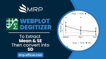 Using WebPlotDigitizer to extract mean & SE then convert it into SD