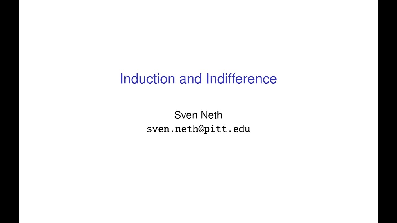 Induction and Indifference