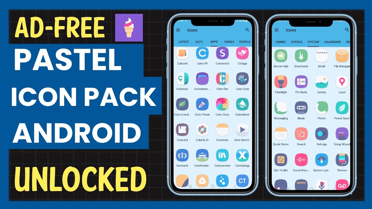 Best Free Pastel Icon Pack App for Android - YouTube