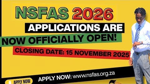 How to APPLY for NSFAS 2026