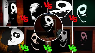 Original Jack vs ALL 11 Fanmade Roblox Doors Versions Comparison BUT it Gets WORSE