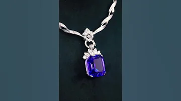 The Perfect Trio Deep Violet Blue Tanzanite Brilliant Diamonds And Masterful Craftsmanship 