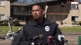 Irving police press conference after hundreds evacuated from apartment complex amid storms | NBCDFW