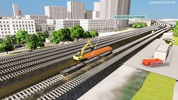 Track construction sequencing -Fuzor - 4D modeling