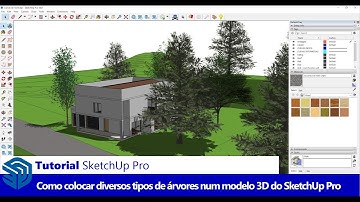 Tutorial SketchUp Pro: Como Importar Diversos Tipos de Árvores num Terreno do SketchUp Pro