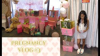 Pregnancy Vlog #3| BABY SHOWER, PREPARING FOR LABOR AND HAIR LENGTH CHECK
