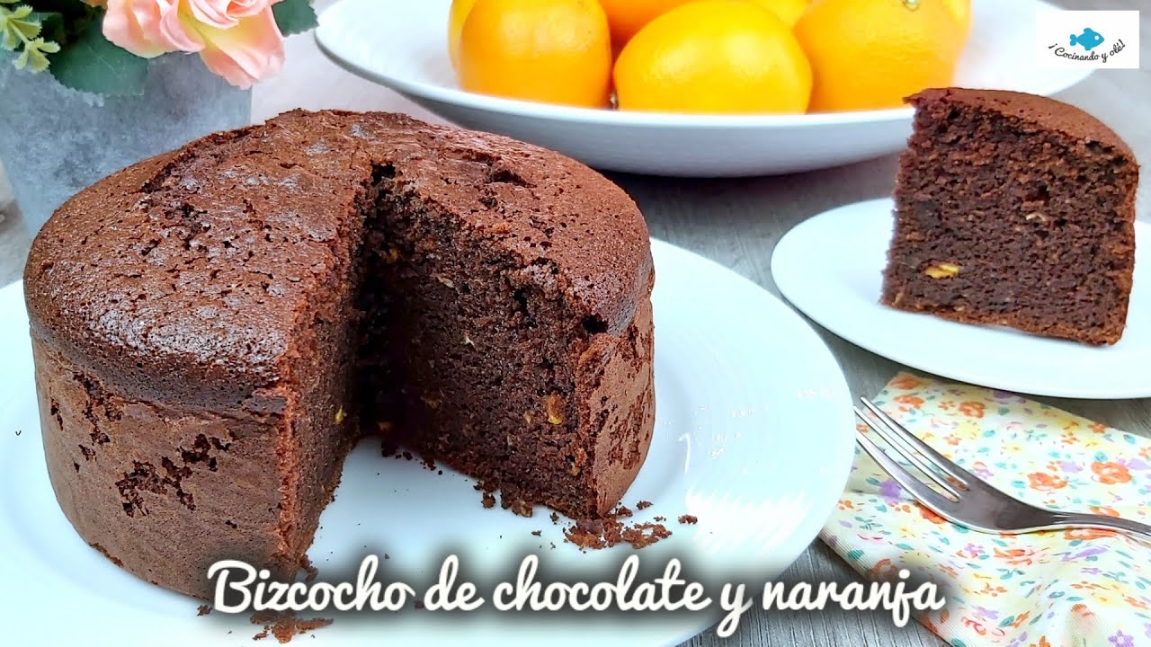 Tienes una naranja? 🍊 No te pierdas este BIZCOCHO de CHOCOLATE y NARANJA. #bizcochodenaranja