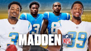 NFL Players React To Madden 24 Face Scans | LA Chargers