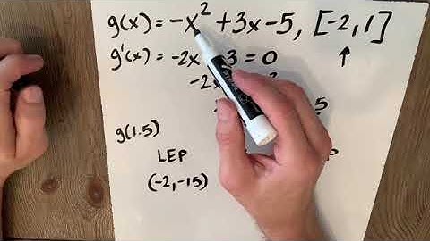 Example 3 of Extreme Value Theorem