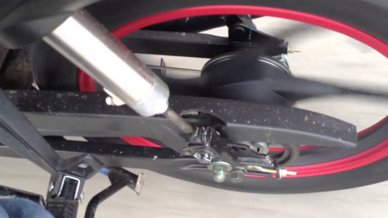 Moto 110 suspensión neumática trasera YouTube