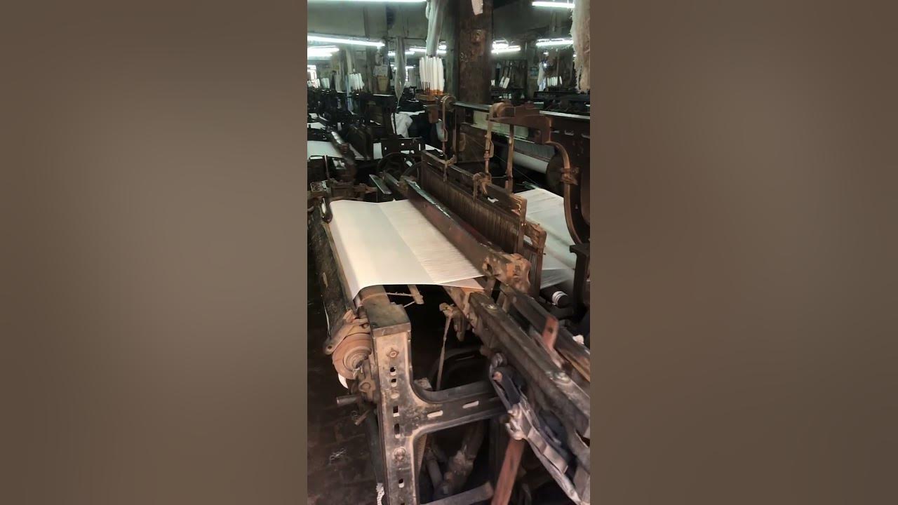 how-power-loom-works-industry-powerloomsarees-fabric-youtube