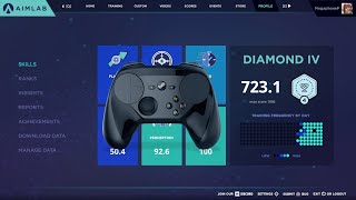 Aim Lab Steam Controller progress #2 (new settings)