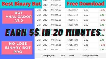 💰 Premium Free Binary Bot | Bot_Analizador_V1.0 xml - Better than NO LOSS BINARY BOT PRO 💵