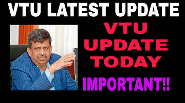 VTU LATEST UPDATE | IMPORTANT UPDATES #vtuupdatestoday|students solution