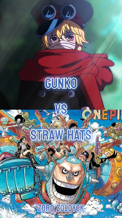 Gunko vs Straw Hat Pirates || #whoisstrongest #gunko #zoro #luffy #onepiece #shorts