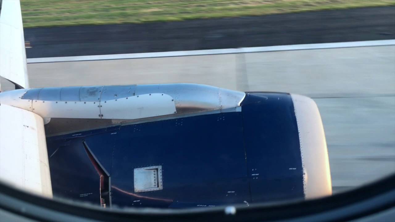 Delta A319 Reverse Thrusters In Action