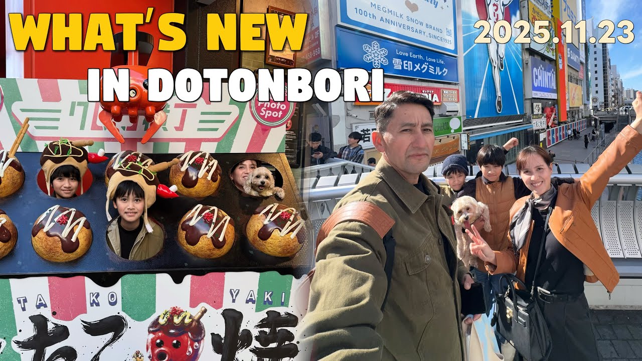 Dotonbori,Osaka Walking Tour 2025 | What’s New In Dotonbori | Kimono Rental Close to Dotonbori