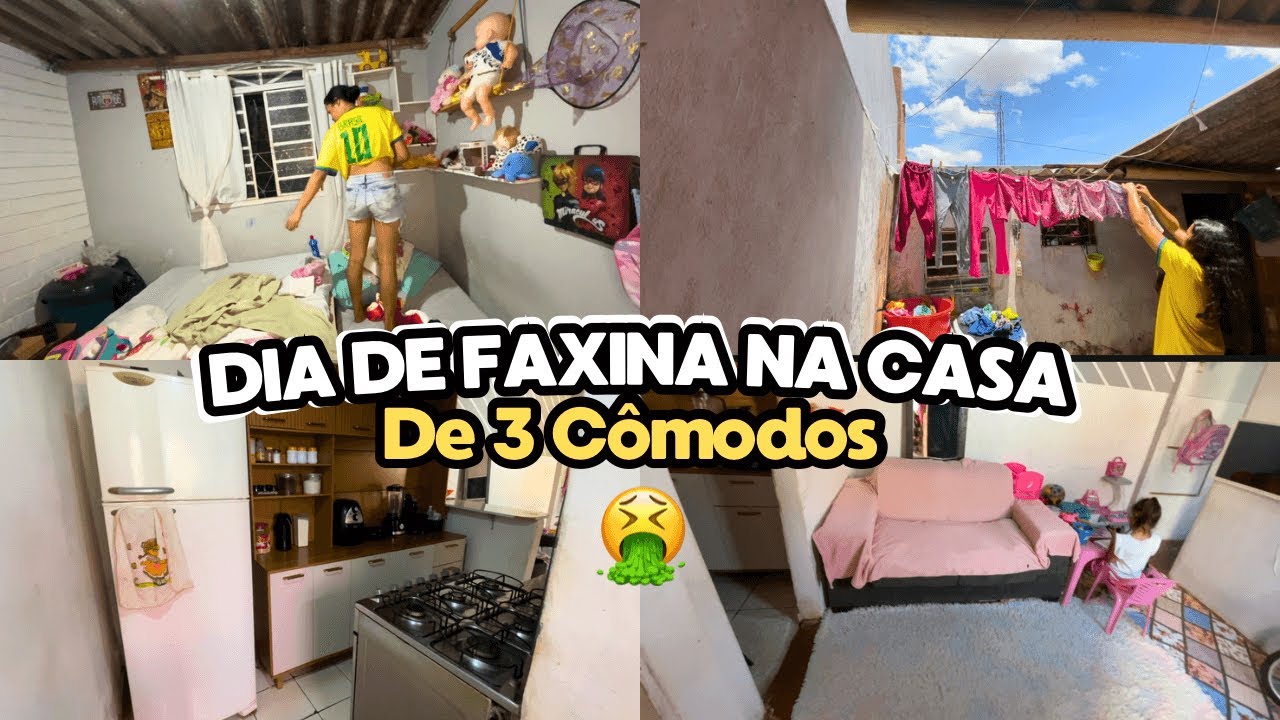 FAXINA COM REALIDADE Na Casinha De 3 Cômodos ✨