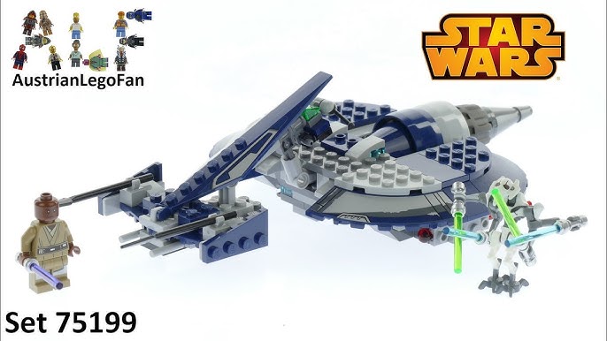 konstant Hvad er der galt bogstaveligt talt Lego Star Wars 75199 General Grievous Combat Speeder - Lego Speed Build  Review - YouTube