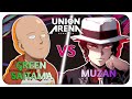 Union Arena TCG - Green Saitama VS Purple Muzan - Can Saitama stop the Demon King?