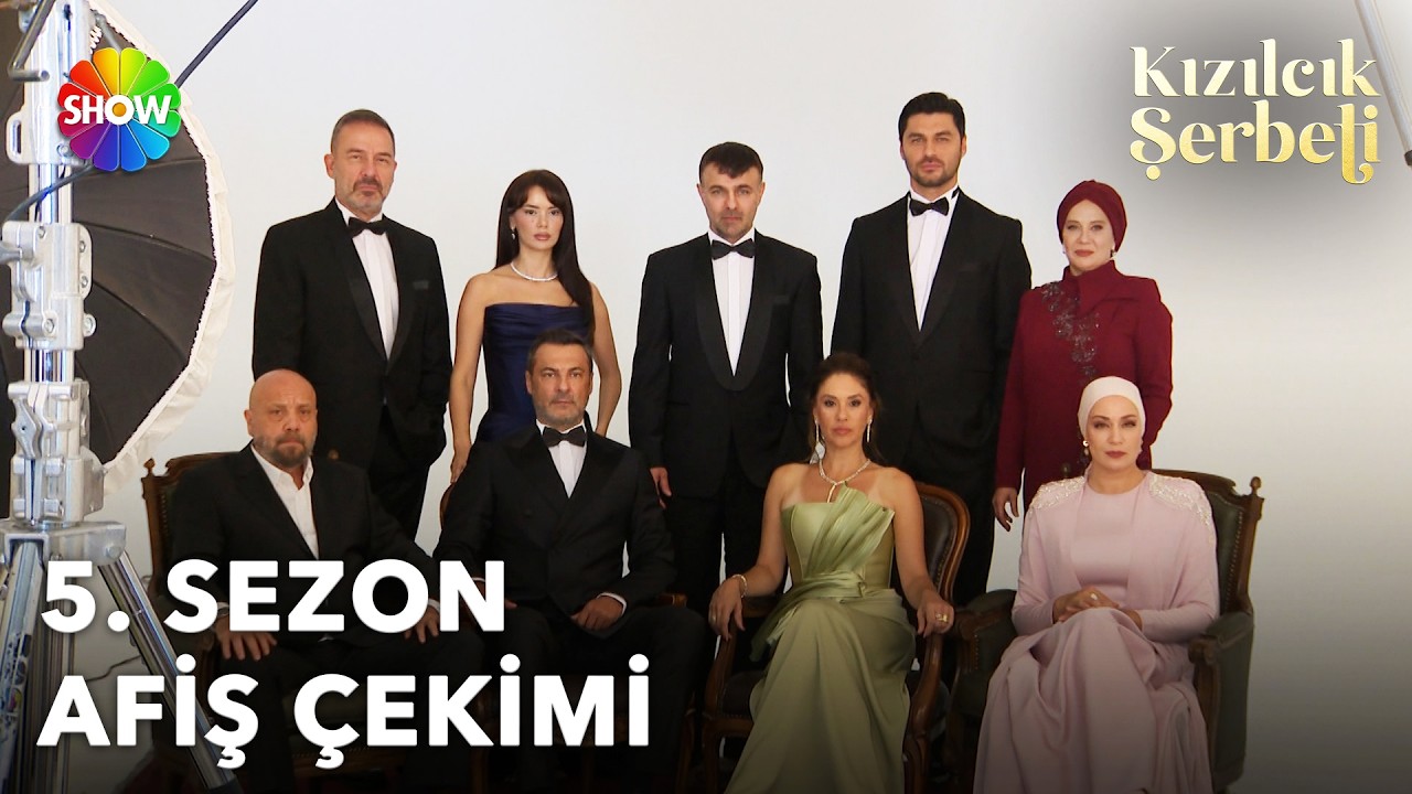 Kızılcık Şerbeti oyuncuları afiş çekiminde buluştu