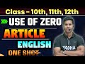 Use of zero article   use of no article   zero article  article  krish sir  english article 