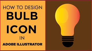 HOW TO MAKE BULB ICON IN ADOBE ILLUSTRATOR. #illustration #tipsandtricks #tutorial #icondesign