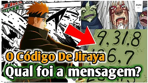 O que significa a mensagem que o Jiraya escreveu nas costas do sapo?