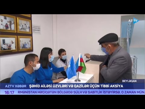Şəhid ailələrinin üzvləri və qazilər üçün tibbi aksiya keçirilib