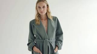 The Maple Dressing Gown - Green Autumn Afternoon