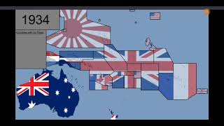Timeline history of Oceania 1780-2019.