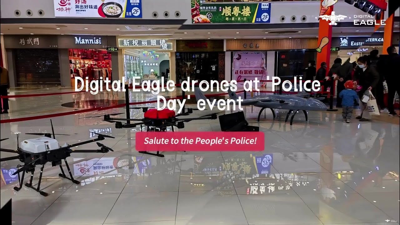 Digital Eagle drone presentation on police day - YouTube