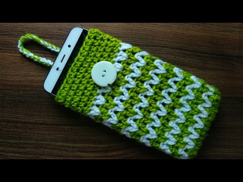 #Crochet Diy Tutorial- How to make crochet easy cell phone case. 