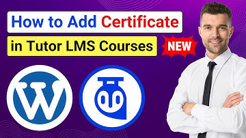 How to Create Certificate in Tutor LMS Course (NEW) | Add + Verify Tutor LMS Certificate, Full Guide